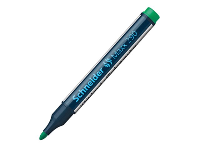 Schneider Maxx 290 Whiteboard and Flipchart Marker #129004 1-3mm Green 