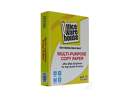 Office Warehouse Copy Paper  Sub-20/70g Legal  /500 pcs per ream