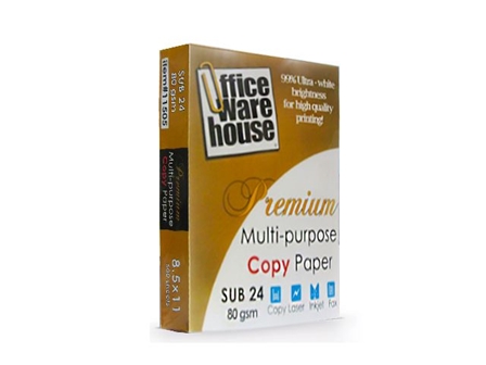  Office Warehouse Premium Copy Paper 80gsm Letter 500s