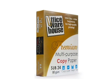  Office Warehouse Premium Copy Paper 80gsm A4 500s