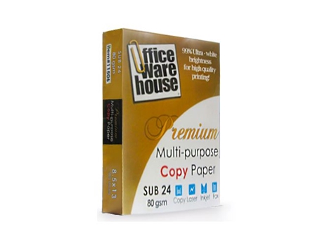  Office Warehouse Premium Copy Paper 80gsm Legal 500s