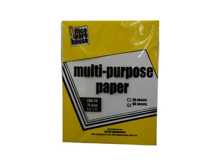 Multi-Purpose Typewriting Paper White Letter 50s