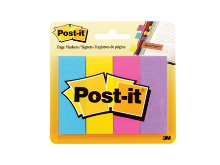 3M Post-it Page Marker 671-4AU 4Colors 3/4 x 2
