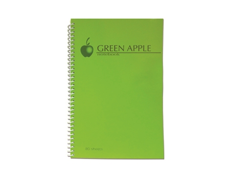 Green Apple Spiral Notebook G0680 80LVS 152x216mm