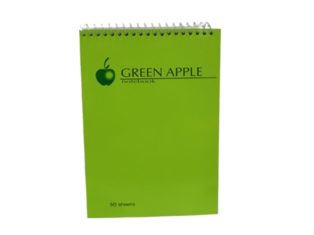 Green Apple Spiral Notebook G0550OE Green 50 Leaves 127 x 178mm