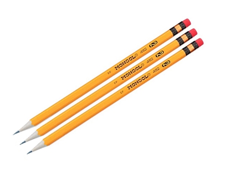Mongol Pencil #2 Yellow 3s