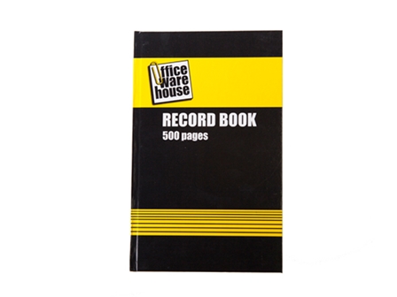 Office Warehouse Record Book 500 pages 7 x 11