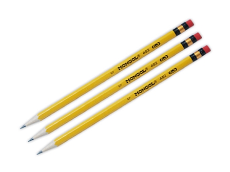 Mongol Pencil  #3 Yellow 3s