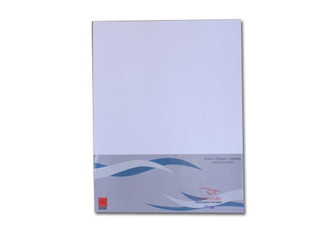 Prestige Concorde Laid Specialty PaperWhite 220gsm LTR 10s