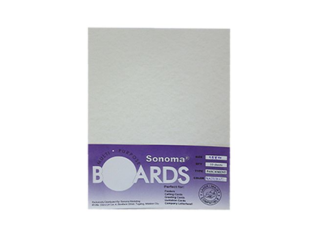 Sonoma Boards Parchment Paper 180gsm Letter 10s Natural