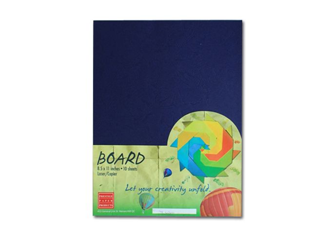 Prestige Board Paper Morrocan Cover 300gsm Royal Blue Ltr 10's