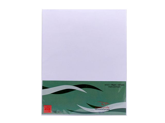 Prestige Concorde Laid Specialty Paper White 90gsm LTR 10s