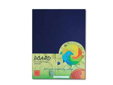 Prestige Board Paper Morrocan Cover 300gsm Royal Blue LGL 10's