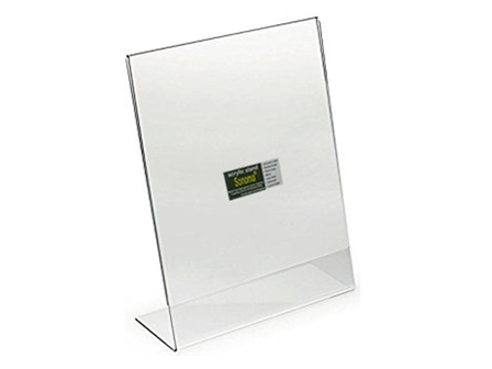 Sonoma Acrylic Menu Stand Angled 8.5 x 11