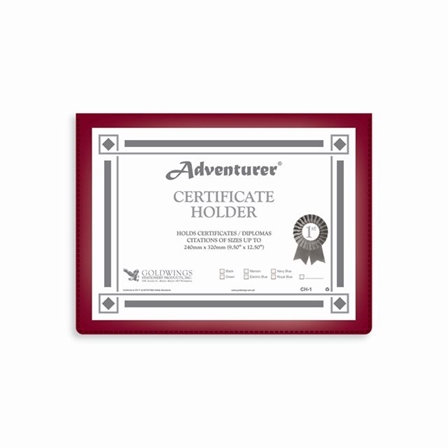 Adventurer Certificate Holder CH1 Assorted 9.5x12.5