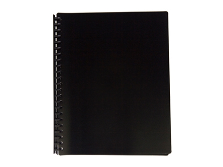 NonBrand Clearbook Refillable 27H Black Legal 20Sheets