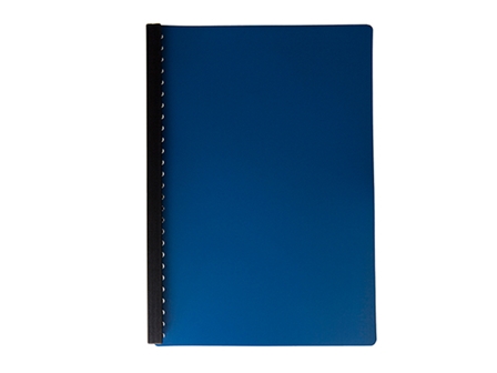 NonBrand Clear Book Refillable NeonBlue Legal 20Sheets