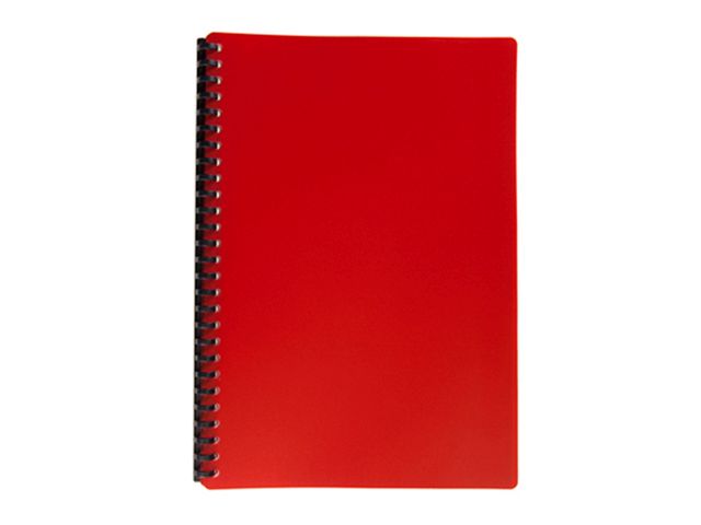 NonBrand Clearbook Refillable 27H Red Legal 20Sheets