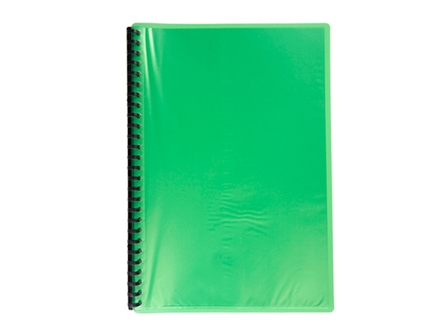 NonBrand Clear Book Refillable NeonGreen Legal 20Sheets 