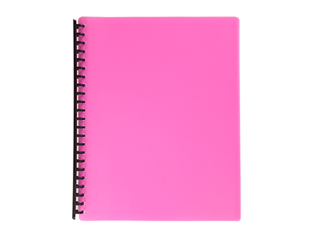 NonBrand Clear Book Refillable NeonPink A4 20Sheets 