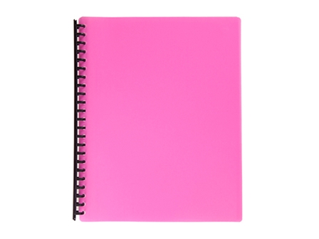 NonBrand Clearbook Refillable 23H NeonPink A4 20Sheets 