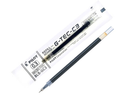 Pilot Rollerball Pen G-TEC-C3 Refill 0.3mm Black 