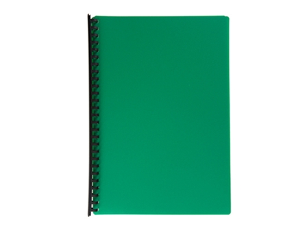 Jodric Clear Book Refillable  #B2720  Green Legal 20Sheets