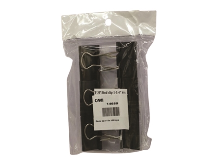 Times Binder Clips Black 1 1/4