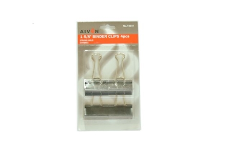 UK Office Binder Clip Black 1 5/8