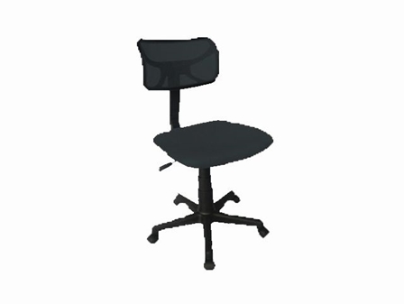 Secretarial Chair 1019 (862) Black