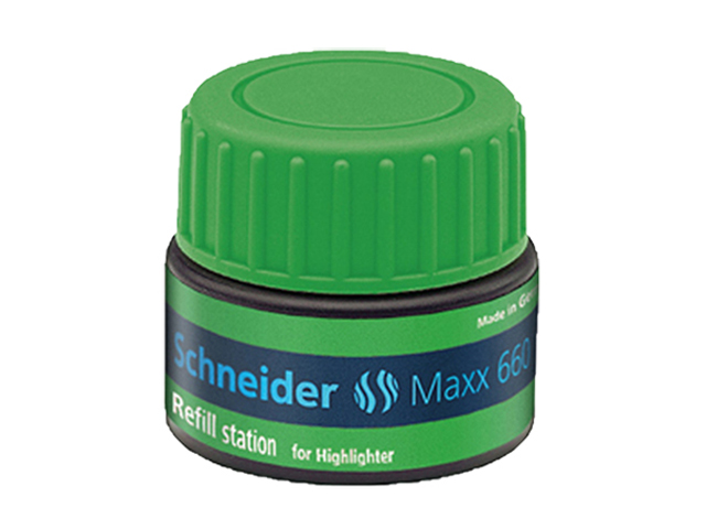 Schneider Max 660 Highlighter Refill Station Job 150 Green