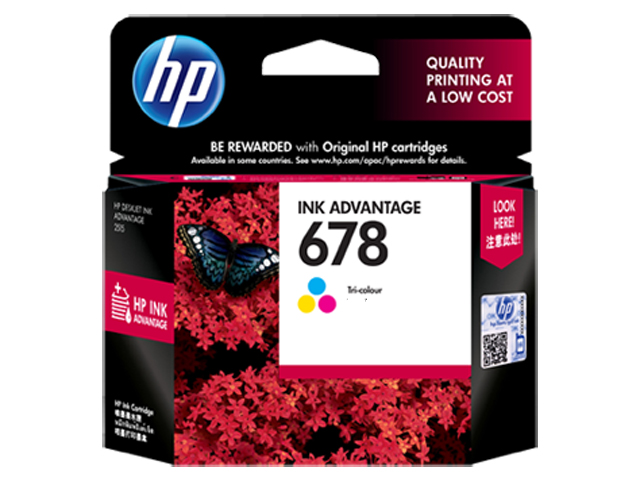 HP 678 Ink Cartridge HPCZ108AA Colored