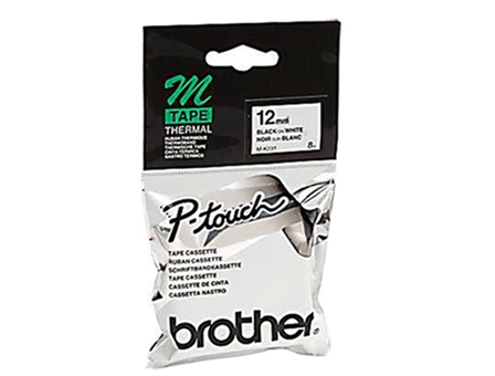 Brother MK-231 Label Tape Black on White12mm