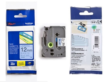 Brother TZ-531 Label Tape for P-Touch Black on Blue 12mm