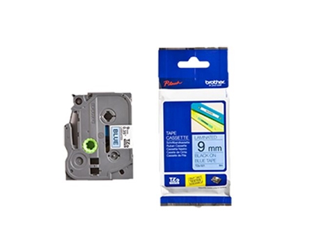 Brother TZ-521 Black on Blue Label Tape 9mm
