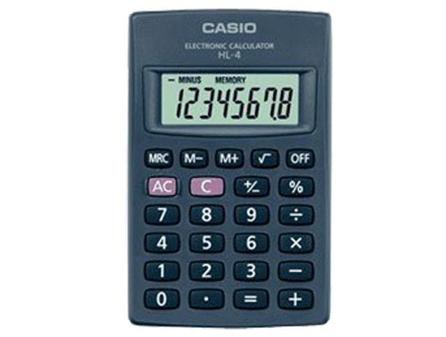 Casio Calculator HL4 W 8 Digits