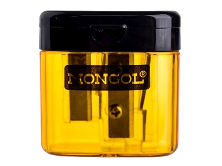 Mongol Sharpener Twin 2 Holes Yellow