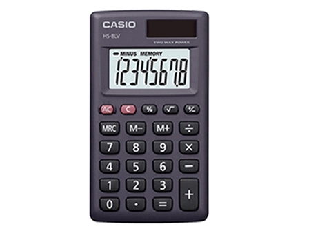 Casio Calculator HS8LV-BK/W 8 Digits