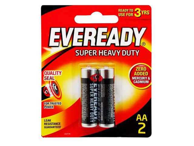 EVEREADY BATTERY 1215BP2 AA/2'S 