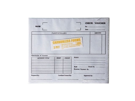 NonBrand Check Voucher Carbonless 2ply  8x6.5