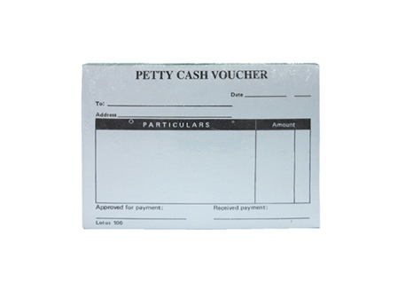 NonBrand Petty Cash Voucher Carbonless 2ply 4x5