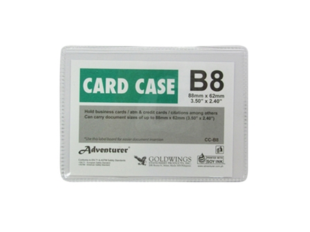 Adventurer Card Case CC-B8 Clear 88x62mm