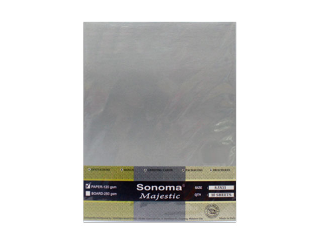 Sonoma Majestic Specialty Paper 120gsm MSilver Letter 10s