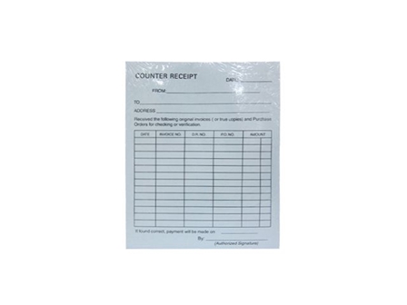 NonBrand Counter Receipt Carbonless 2ply 5.5x7 3X50s