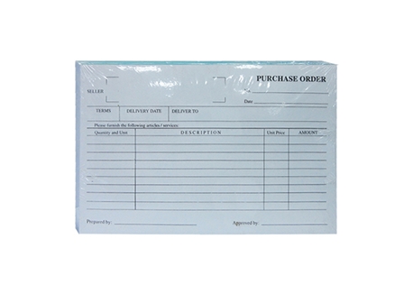 NonBrand Purchase Order Form Carbonless 2ply 8x5.5 3X50s 