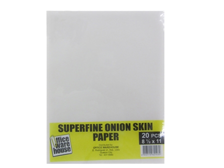 Exceline Onion Skin Paper White Letter 20s