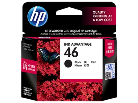 HP 46 Ink Cartridge CZ637 Black