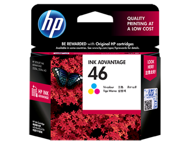 HP 46 Ink Cartridge CZ638 Colored