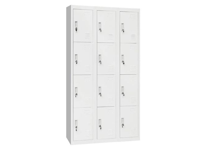 Locker 12 Door Cabinet Jf 3b4a Gray Office Warehouse Inc