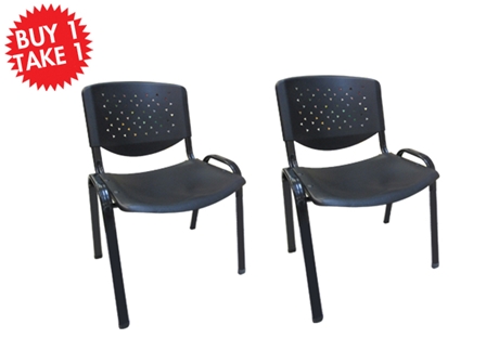 Multi-Purpose Chair CF-304PL Black Buy One Take One 